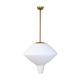 Large opaline pendant / modern brass mid-century ASEA Sweden, 1940s