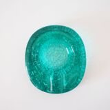 Turquoise annealed glass pocket empty