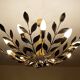 Large Vintage Floral Pendant Light , 1950s