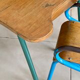 Desk and school chair set