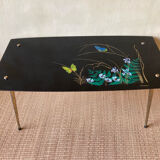 Vintage glass coffee table