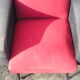 Vintage red and gray armchair 1960