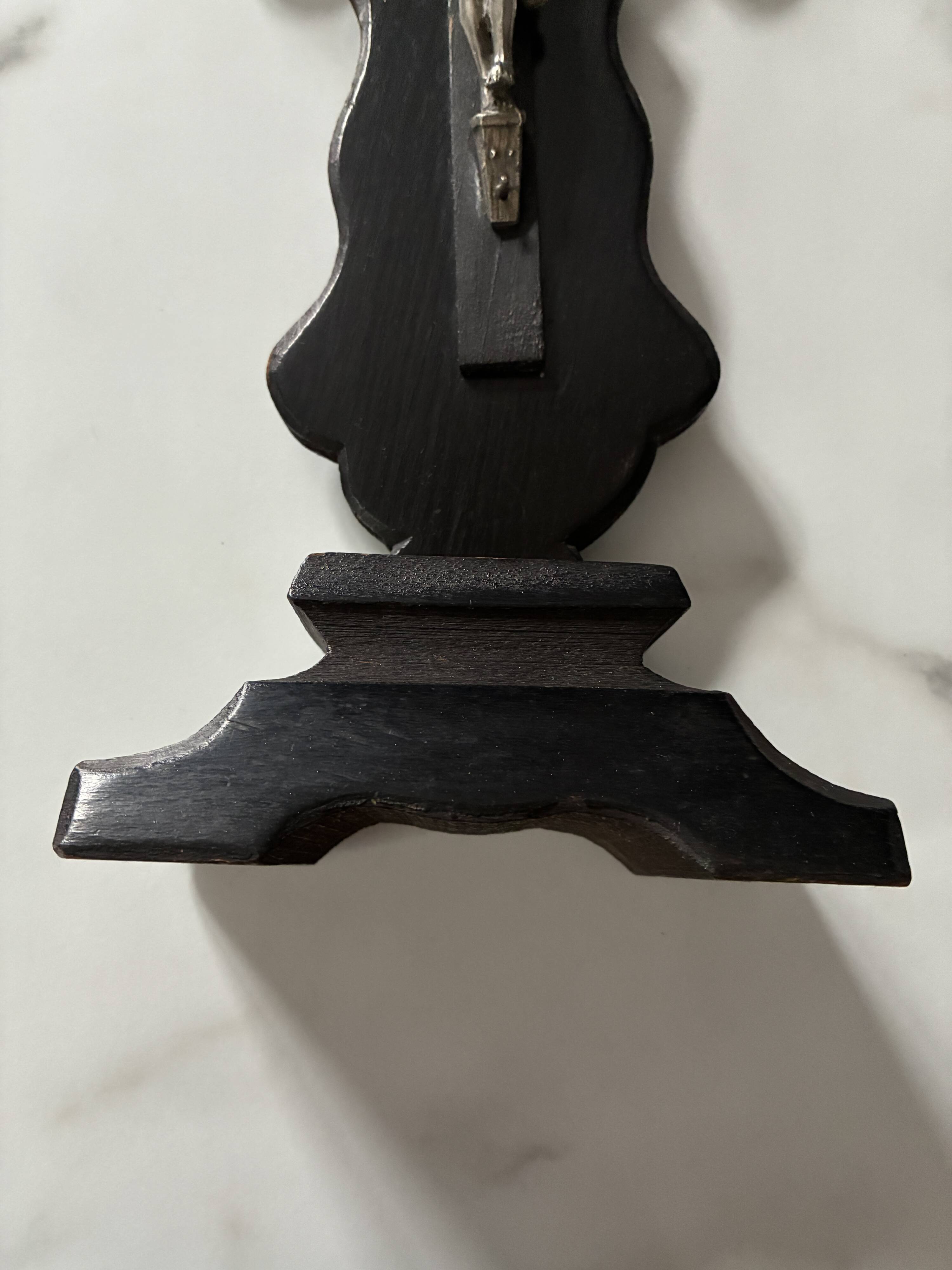 Ancient crucifix 36.5 cm on a base