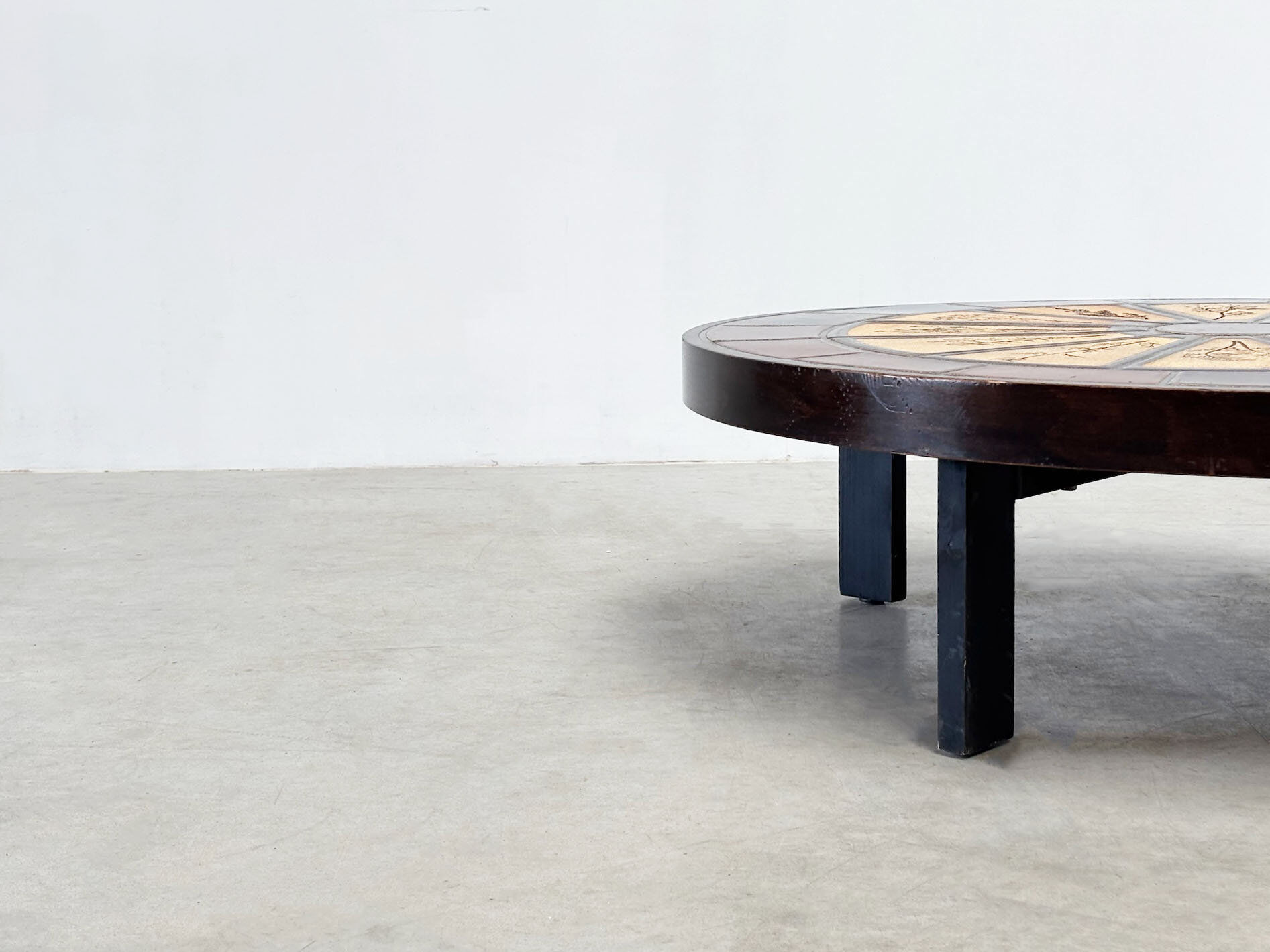 Rare Roger Capron ceramic coffee table