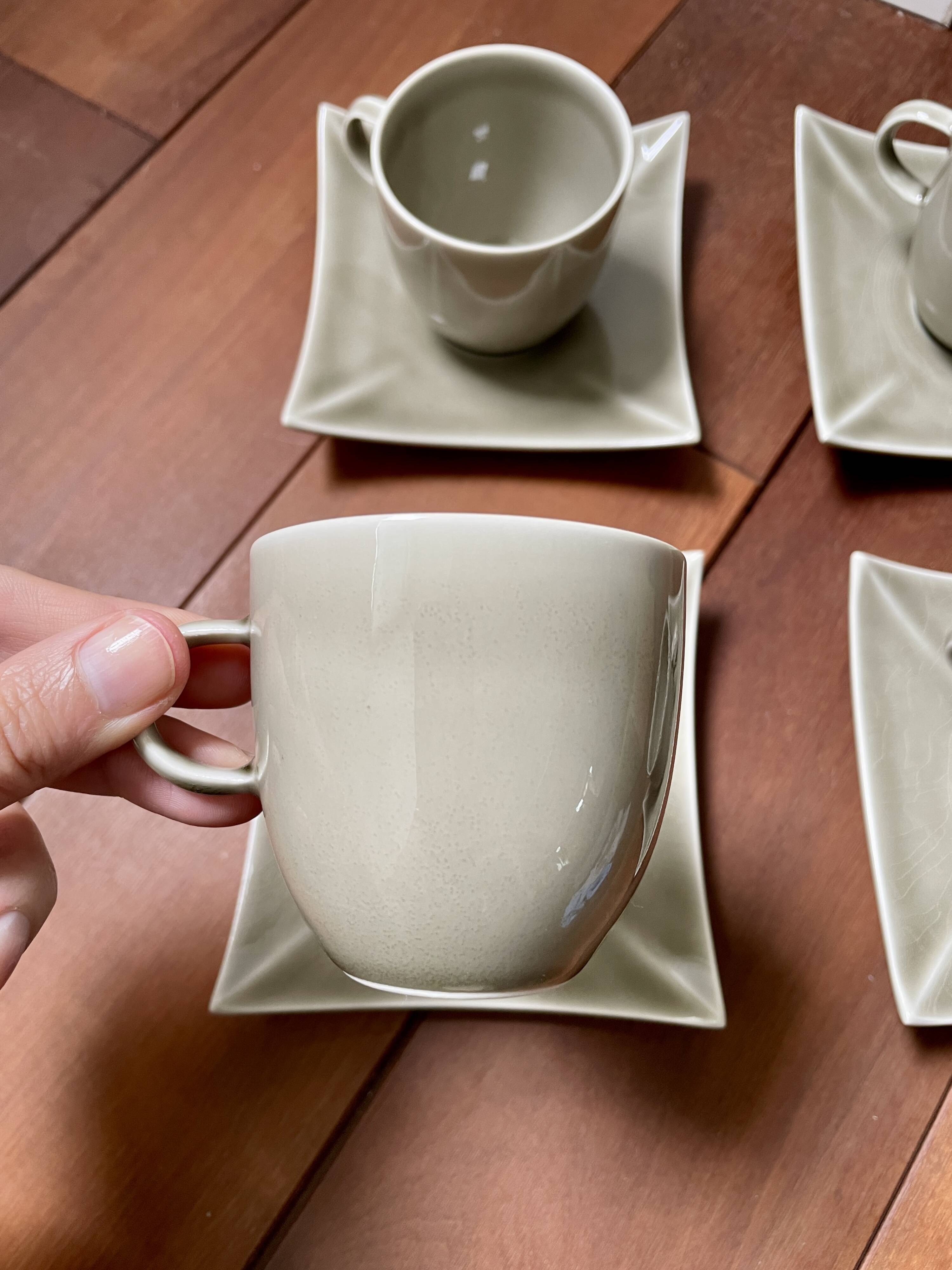 4 Vintage Kyoto Coffee Cups - Maison Montgolfier