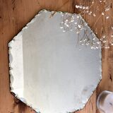 Octagonal bevelled mirror - 27 x 27 cm