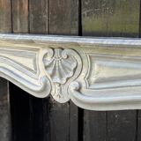 Louis XV style fireplace in blue Turkish marble circa 1880