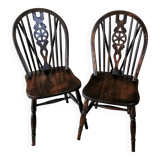 Lot de 2 chaises style windsor