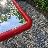 Miroir rectangulaire rouge vintage 35x45,5cm