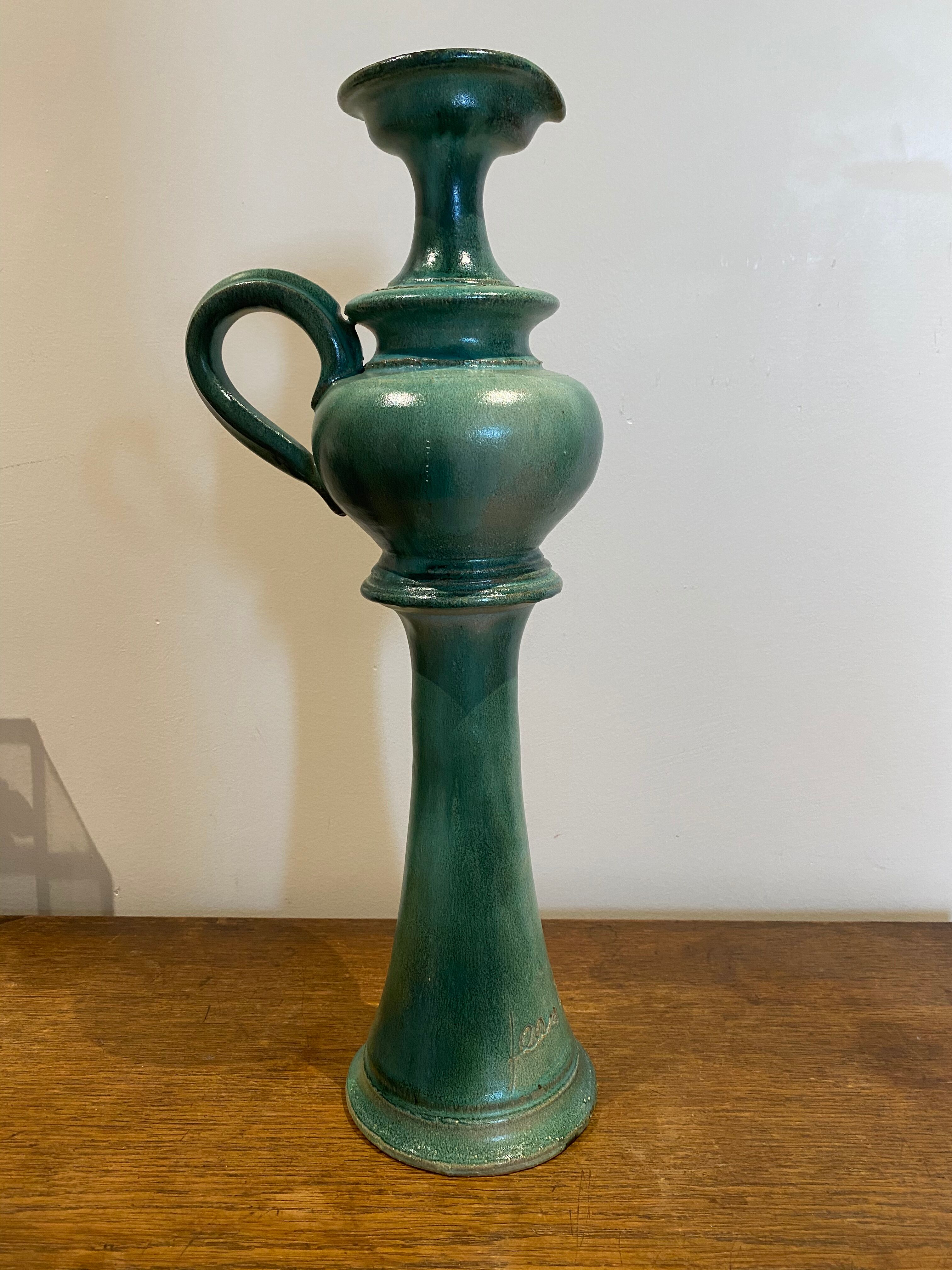 Large ceramic pitcher Jean Marais
