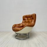 1960s Vintage leather 'Karate' Chair Set by Michel Cadestin for Airborne