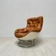 1960s Vintage leather 'Karate' Chair Set by Michel Cadestin for Airborne