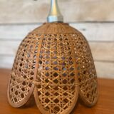 Wicker chandelier