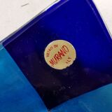 Small Murano glass bowl/dish in different colored blue glass.