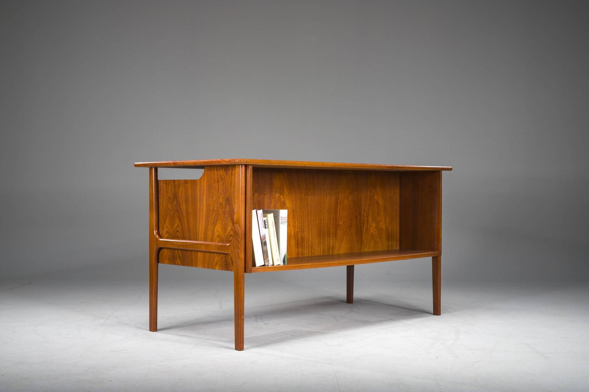 Danish Teak Boomerang Desk by Imha Mobelfabrik, 1970s