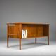 Danish Teak Boomerang Desk by Imha Mobelfabrik, 1970s