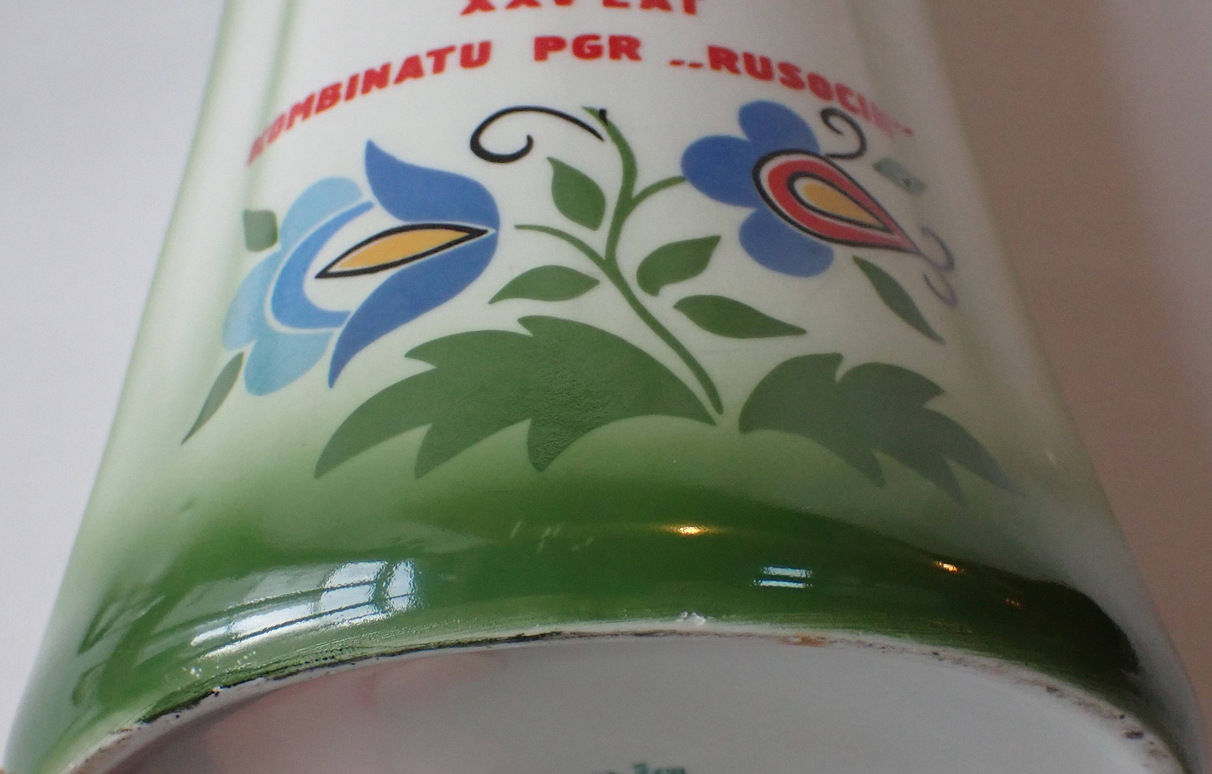 Large ceramic vase - Slavic folk decor - 1980s