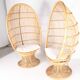 Paire de fauteuils en rotin