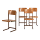 Vintage chaise longues (circa 1950). Set of 4 pieces