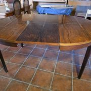 Table scandinave extensible en palissandre des années 60