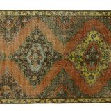 Tapis Anatolien Vintage Fait Main – Années 1950, 270x102 cm