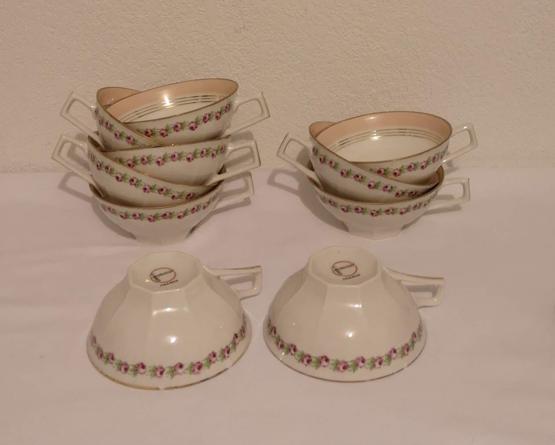 Porcelain tea or coffee service from Berry Lourioux & Foecy