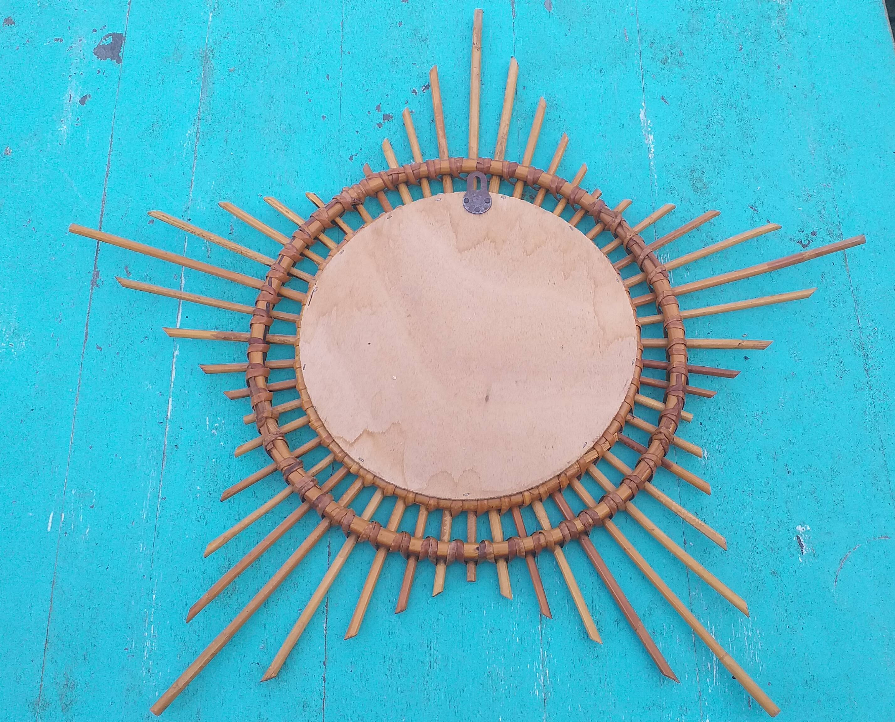 Mirror sun rattan  65cm