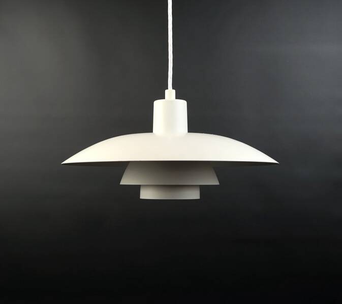 PH 4/3 white pendant light Poul Henningsen metal Denmark