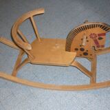 Vintage wooden rocking horse