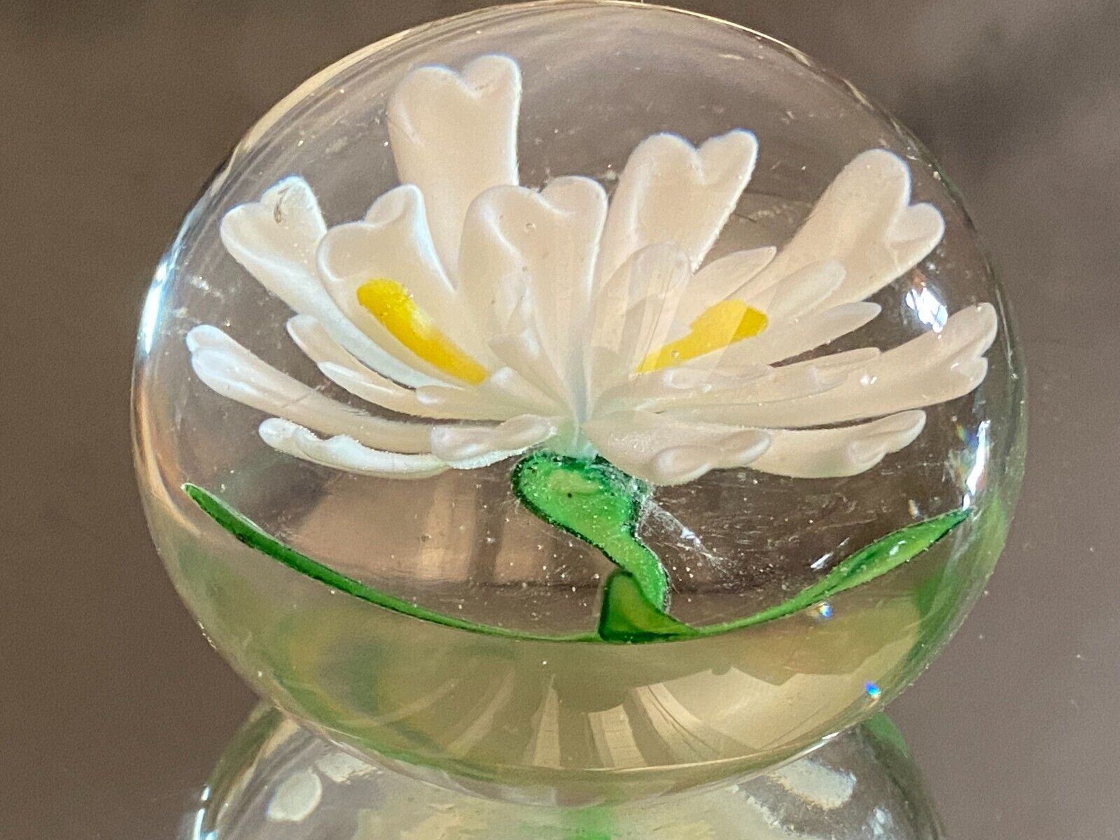 Sulfide ball paperweight