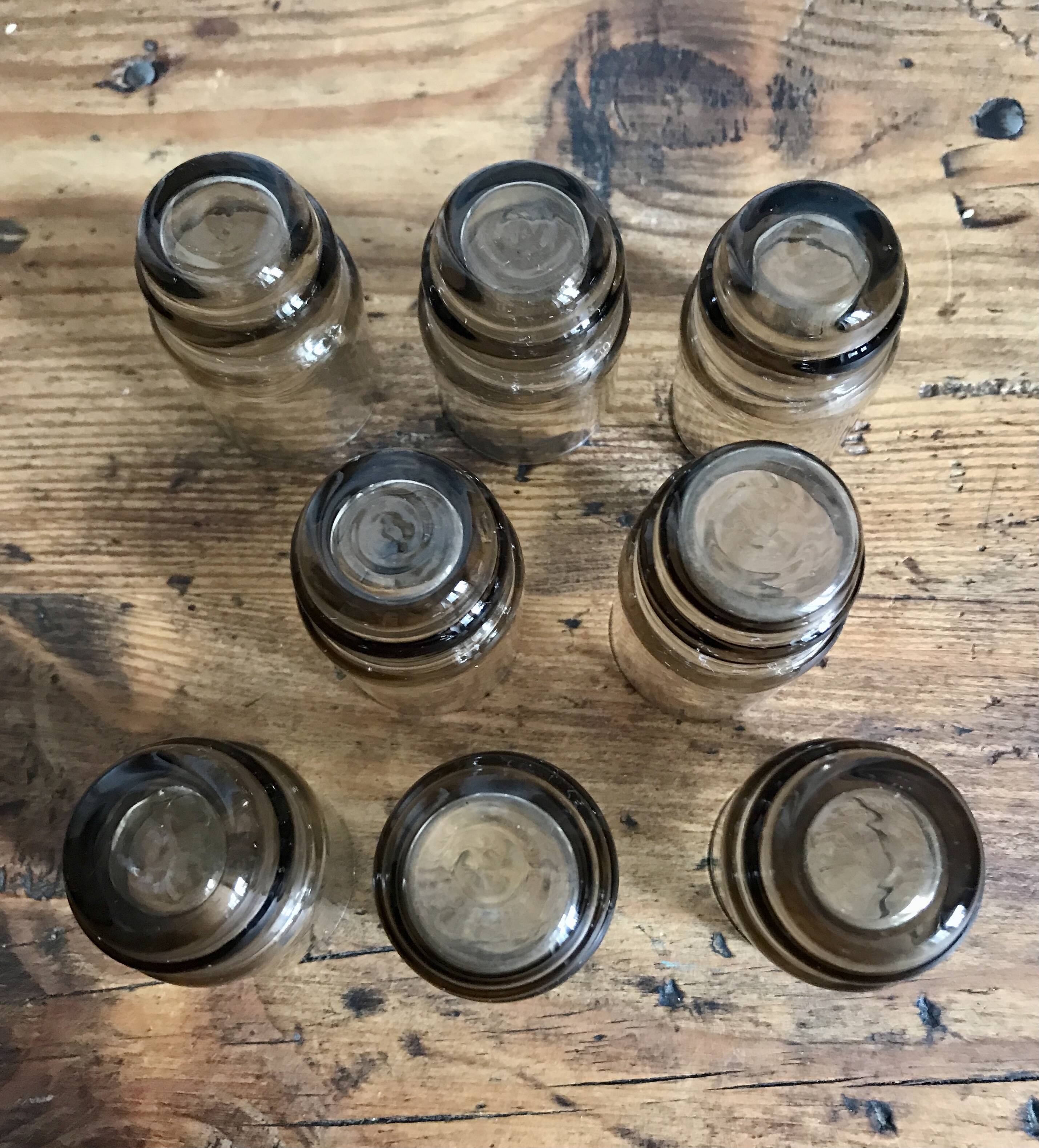 Verres fumés vintage liqueur