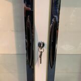 White enamelled metal design showcase. Period 1960