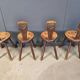Vintage brutalist heart shaped chairs, 1960s