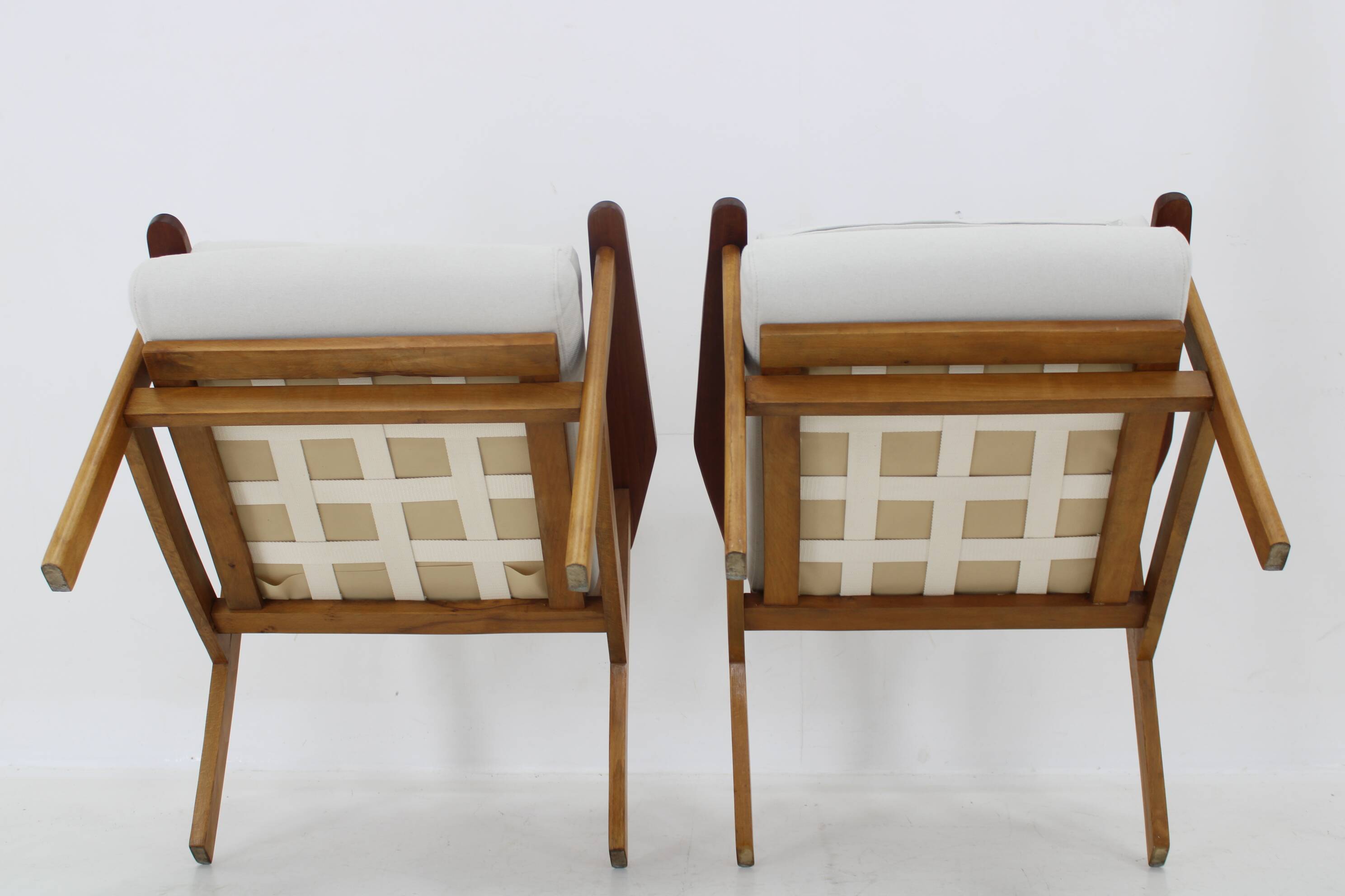 1960s Pair of Restored Armchairs, Denmark