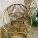 Pair of rattan armchairs