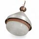 Large aluminium industrial hanging lamp 1970s height 55 cm