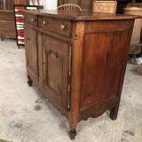 Buffet bas en chêne de style Louis XV, fin 19ème