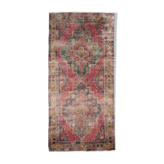 4x9 traditional hand-made vintage rug 284x134cm
