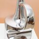 XL Vintage Ceramic Vase in Chrome Glaze (Silver) – SSF Italia, Space Age 1970s