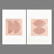 Set of 2 paintings on paper M269 & M270 signed Eawy