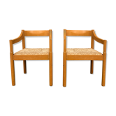 Paire de fauteuils Carimate, Vico Magistretti, Cassina 1960