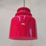 Suspended signed red glass Putzler