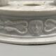Inkwell late eighteenth early nineteenth white porcelain antique decoration