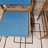 Paire de chaises fauteuils scandinave vintage 1970