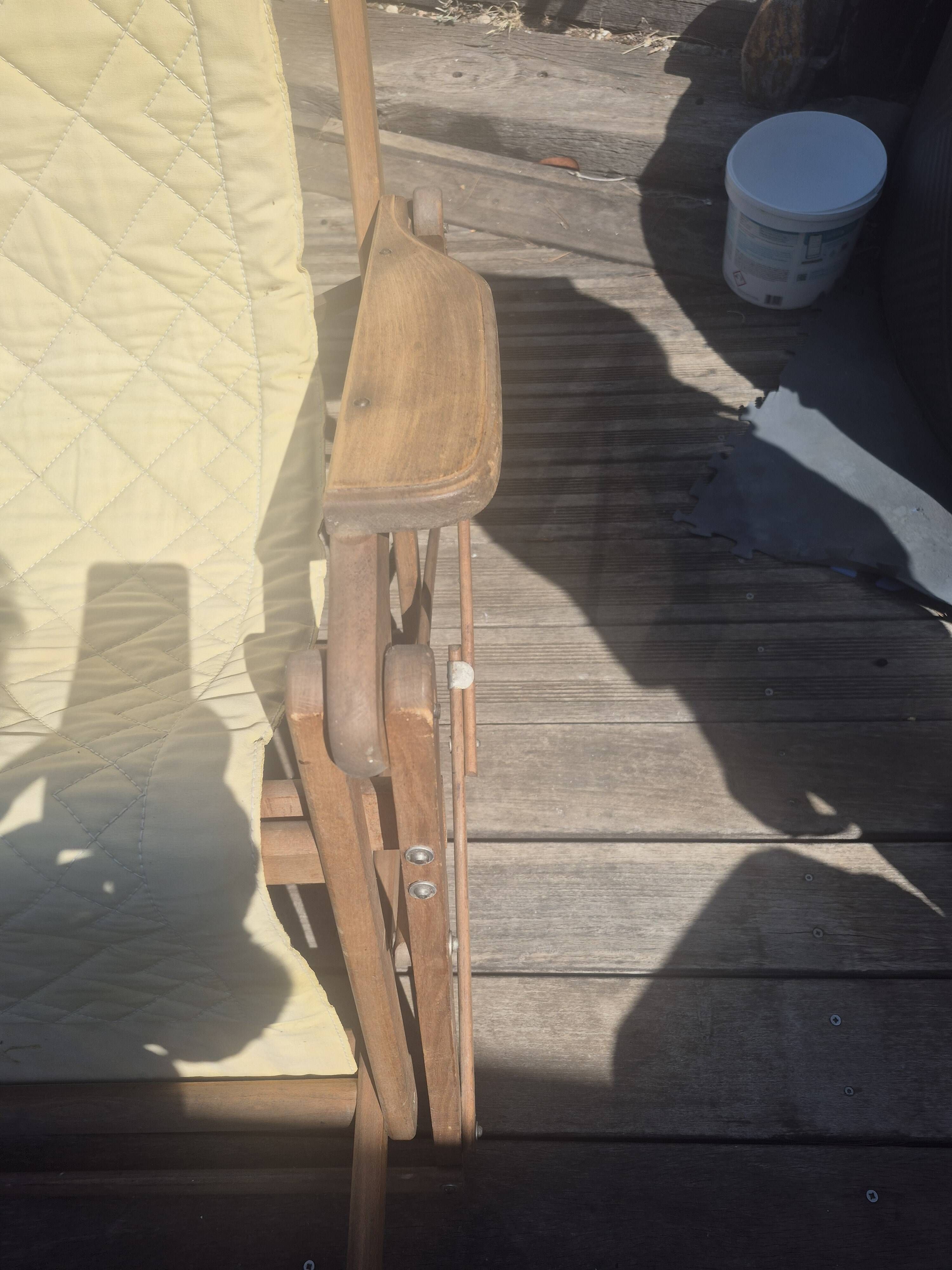 Chaise longue transat année 50