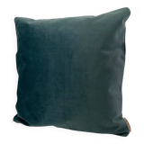 Coussin velours vert d'eau