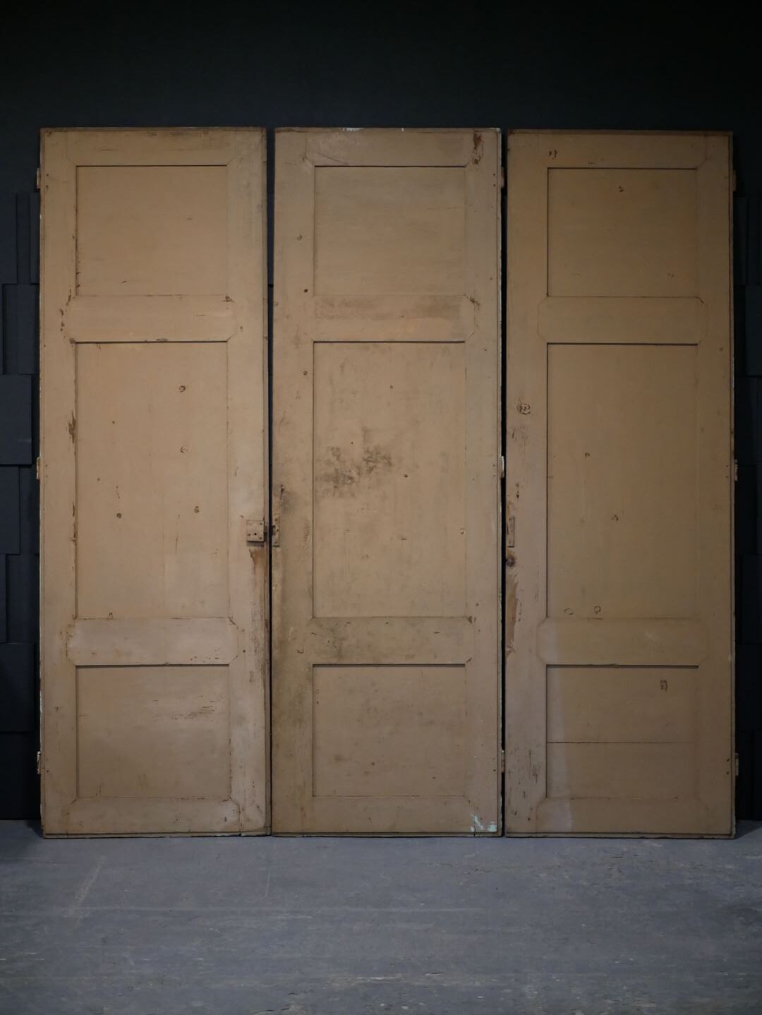 Antique painted wooden doors