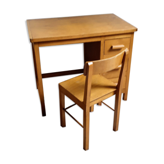 Ensemble chaise et bureau enfant vintage