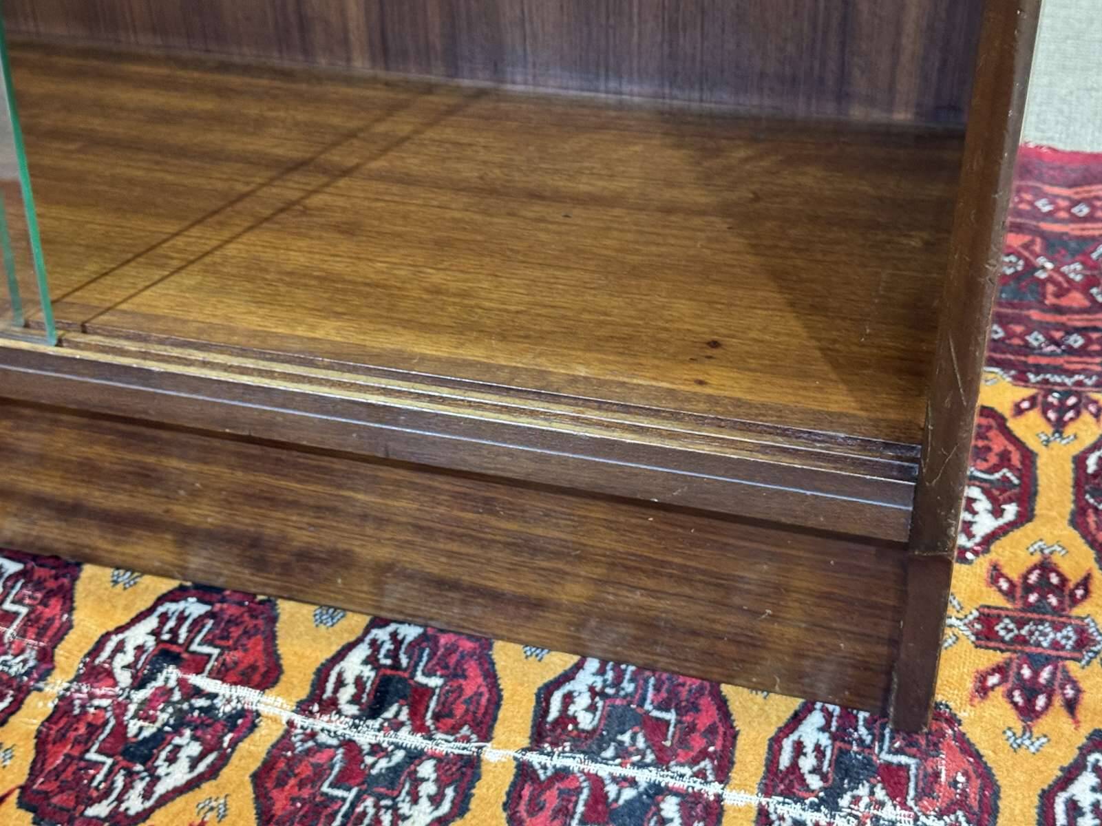 1970s GPlan mahogany display cabinet