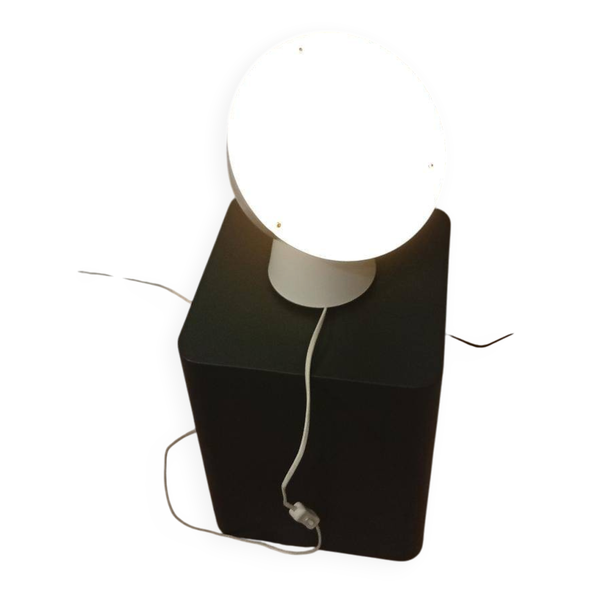 White metal floor lamp by ola whilborg for ikea 2000s